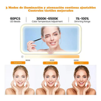 Espejo de maquillaje con luz LED para visera de coche - infografía 3